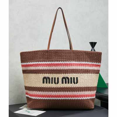 MiuMiu 刺绣购物袋5BG228