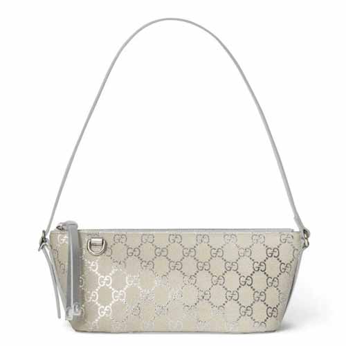 GUCCI 新款 PVC 女包847281 银胶 PVC