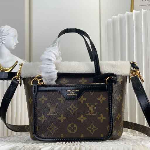 LV时尚Neverfull Bandoulière Inside Out BB手袋