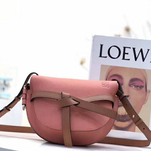 Loewe专卖店新款蝴蝶结荔枝纹马鞍包10183