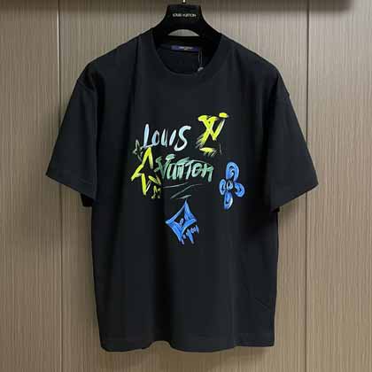 LV 限定涂鸦 logo T 恤