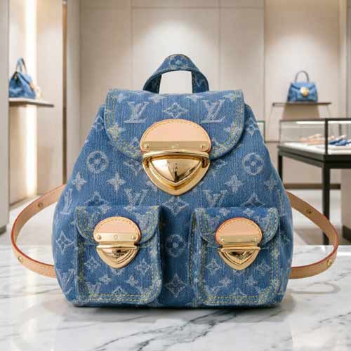 LV蓝色小背包M46836