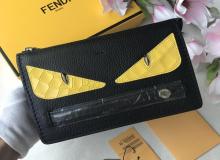 FENDI芬迪高端经典CLUTCH SLIM黄眼小怪兽手拿