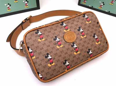 gucci Disney米奇图案男女通用腰包602695