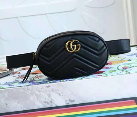 Gucci GG Marmont系列女士腰包