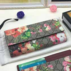 gucci天竺葵图案印花女士手拿包404070