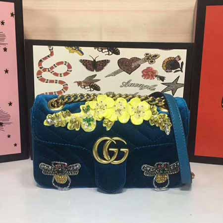 <a href=/tag/pinpai/guqicn.html target=_blank class=infotextkey>古奇</a>高等刺绣天鹅绒珠钻贴花刺绣女士<a href=/danjianbao/ target=_blank class=infotextkey>单肩包</a>446744