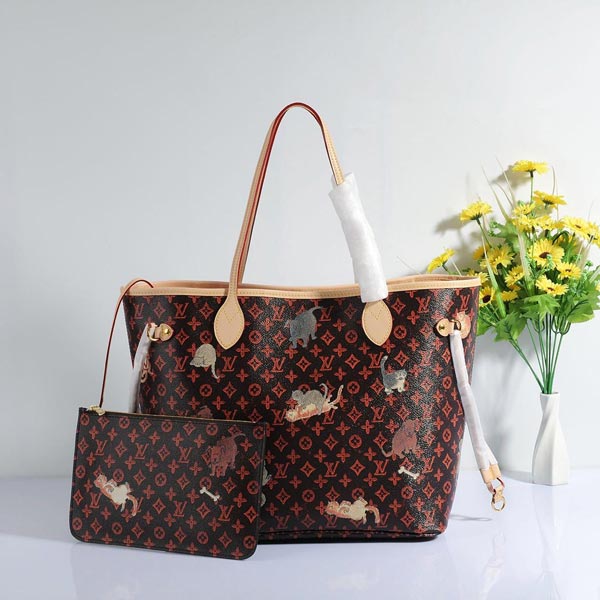 LV经典Neverfull中号手袋M44441 M44459