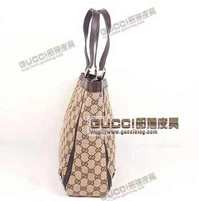 gucci女包 古奇女包正品品质单肩包 帆布包 141472啡