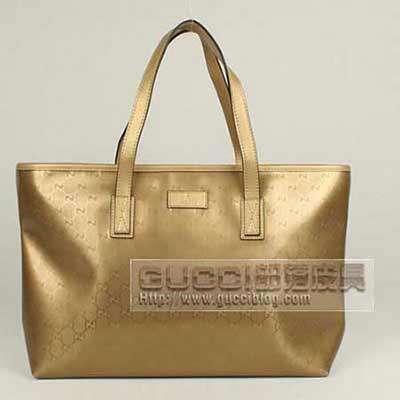 GUCCI2012新款女包购物袋211137珠光金