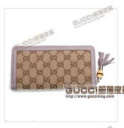 224253 FWHCG 9771 GUCCI全拉链式皮夹 帆布中长款女式皮夹