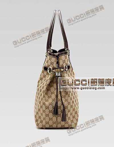 女包 帆布配皮 时尚单肩包 232969 高等品质 红绿织带购物袋