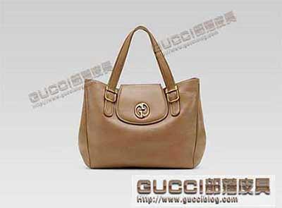 gucci女包 中号购物袋 时尚手提包 真皮包包 251826棕