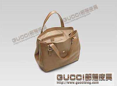 gucci女包 中号购物袋 时尚手提包 真皮包包 251826棕