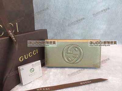 gucci女士钱包 长款韩版可爱 简约款 282414金