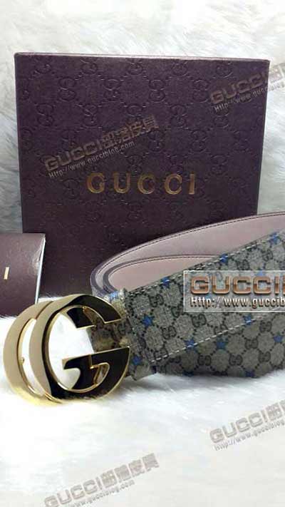 gucci男士真皮头层牛皮皮带 古奇平滑扣男皮带 G4119