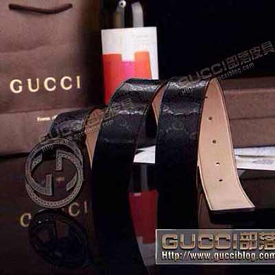 古琦真皮皮带 纯牛皮真品双G字休闲时尚裤带G425 33