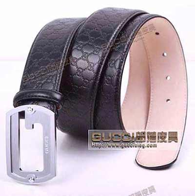 真品gucci时尚真皮男士皮带百搭双G休闲腰带G425 49