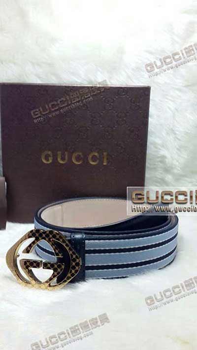 高等专卖店真品gucci男士商务休闲腰带G442