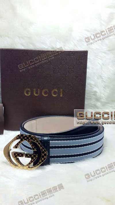 高档专卖店正品gucci男士商务休闲腰带G442