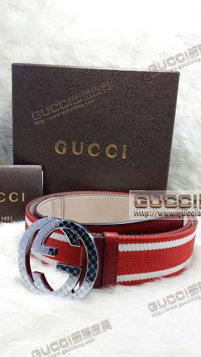 真品gucci男士商务 牛皮腰带G493