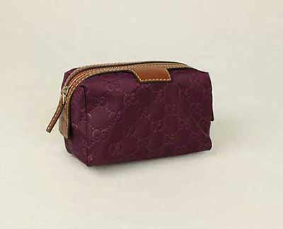 奢华时尚女士化妆包手拿包 古琦时装包紫色尼龙布256636紫色