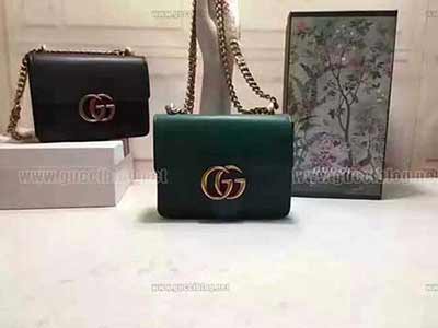 gucciGG Marmont非常原单皮系列链带肩背包431384 
