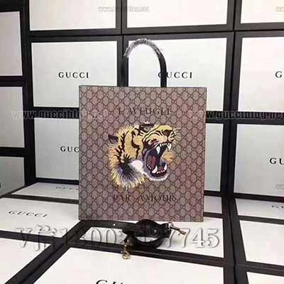 gucci专卖店品质原单皮质 450950啡胶老虎