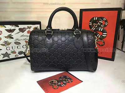 gucci 真皮手工压双G speedy bag