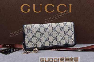 gucci 154185 蓝PVC蓝皮 古奇pvc钱包