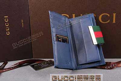 gucci 181668 1 蓝PVC蓝皮 古奇pvc钱包