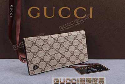 gucci 203841 啡PVC啡皮 古奇pvc钱包