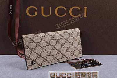 gucci 203841 啡PVC啡皮 古驰pvc钱包