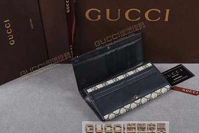 gucci 212109 蓝PVC蓝皮 古驰pvc钱包