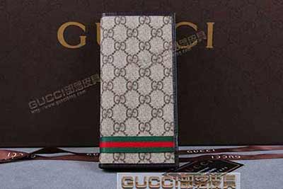 gucci 212176 啡PVC啡皮 古奇pvc钱包