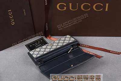 gucci 212186 蓝PVC蓝皮 古驰pvc钱包