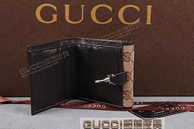 gucci 220353 帆布钱包 杏布粉红 啡色 古铜 米白