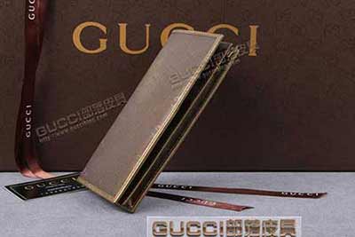 gucci 245887 灰光胶 古奇pvc钱包