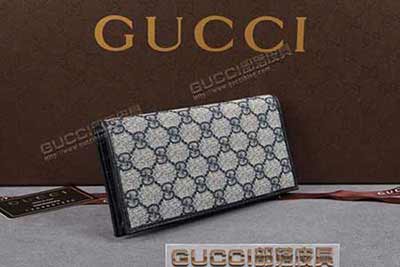 gucci 245887 蓝PVC蓝皮 古驰pvc钱包