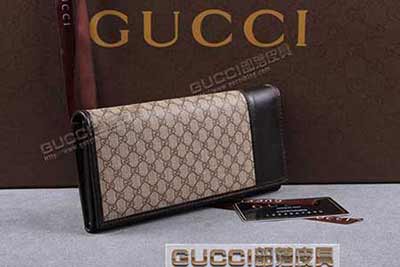 gucci 257123 小啡PVC啡皮 古奇pvc钱包