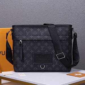 LV老花男士Besace Zippée中号手袋 路易威登VOYAGER小号邮差包