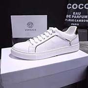 VERSACE 范思哲2018SS 春夏新夏季韩版休闲鞋 专柜橱窗款!面料采用牛皮面料 后根海棉包边领口不割脚 专柜级别版型 精良五金美杜莎人头 时尚设计 羊皮内里舒爽透气 精良上脚效果 车工精湛。
