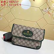 gucci古奇GUCCI新款 简约款腰包正面饰以虎头 小五金件 搭配红绿可调节肩带 点亮整体造型 可做胸包腰包斜挎包 简约大方时尚感十足 型号: 489617尺寸:宽20*高13*侧宽2.5颜色:pv