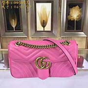 中号GUCCI古奇 专柜品质 采用进口牛皮 原厂五金！精致做工 獨家实物拍照 质量如图可见 款号：443497尺寸：26*21.5*7