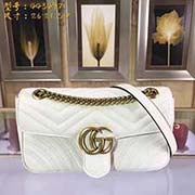 中号GUCCI古奇 专柜品质 采用进口牛皮 原厂五金！精致做工 獨家实物拍照 质量如图可见 款号：443497尺寸：26*21.5*7