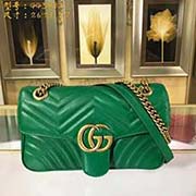 中号GUCCI古奇 专柜品质 采用进口牛皮 原厂五金！精致做工 獨家实物拍照 质量如图可见 款号：443497尺寸：26*21.5*7