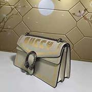 gucci古奇GUCCI新款 专柜品质 采用进口牛皮 原厂五金！精致做工 獨家实物拍照 质量如图可见 款号: 400249尺寸：宽28*高17*侧宽9颜色：白色