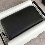 PRADA新款单拉链钱包 专柜新同色标志 经典之作 官网同步 1ML506 黑色同色标志 意大利高等原单十字纹牛皮质感极好 长20cm高10.3cm