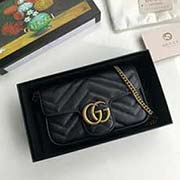 原单出品 marmont 系列新款mini包 能轻松容纳plus手机 口红 小卡包 476433黑色 16.5cmx10cmx5cmx
