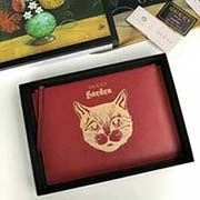 原单出品 猫头印花新款手包 能轻松容纳平板电脑 516928红色 30cmx20cmx4.5